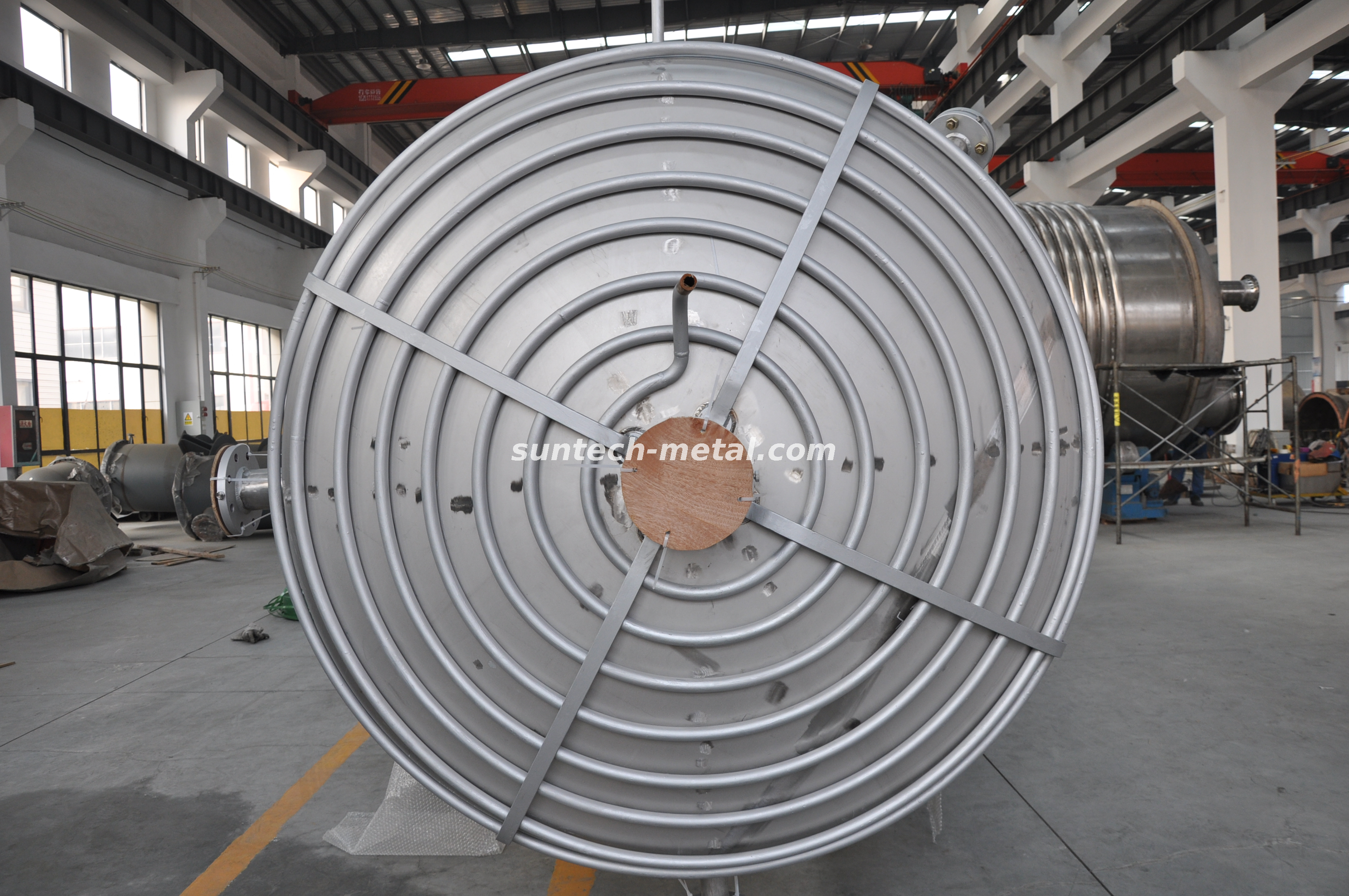 横型工業用ニッケル圧力容器マリン