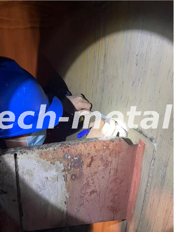 脱硫塔スプレーパイプ交換サポート